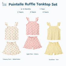 Load image into Gallery viewer, Ruffle Tanktop Pointelle Set (2Y 3Y 4Y)