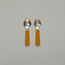 Load image into Gallery viewer, Spoon and Fork Set (Mustard/ Terracotta)