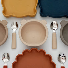 Load image into Gallery viewer, Spoon and Fork Set (Mustard/ Terracotta)