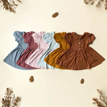 Load image into Gallery viewer, Shizuka Dress (0-6M 6-12M 1Y 2Y 3Y 4Y 5-6Y)