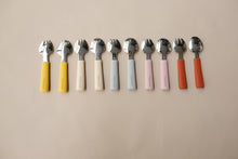 Load image into Gallery viewer, Spoon and Fork Set (Mustard/ Terracotta)