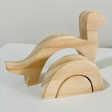 Load image into Gallery viewer, Wooden Toy Stacker - Dinosaur