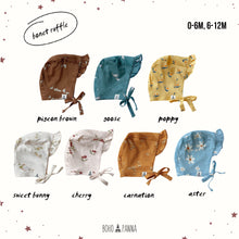 Load image into Gallery viewer, Bonnet Ruffle (0-6M 6-12M)