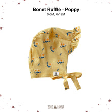 Load image into Gallery viewer, Bonnet Ruffle (0-6M 6-12M)