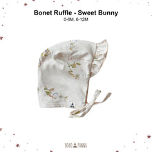 Load image into Gallery viewer, Bonnet Ruffle (0-6M 6-12M)