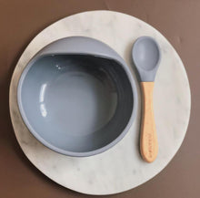Load image into Gallery viewer, Silicone Suction Bowl and Spoon Set
