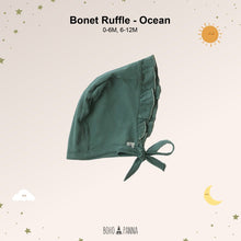 Load image into Gallery viewer, Bonnet Ruffle (0-6M 6-12M)