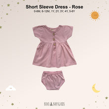 Load image into Gallery viewer, Short Sleeve Dress (1Y 2Y 3Y 4Y)