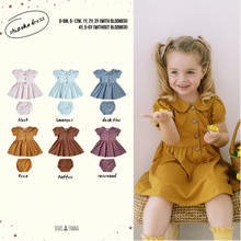 Load image into Gallery viewer, Shizuka Dress (0-6M 6-12M 1Y 2Y 3Y 4Y 5-6Y)
