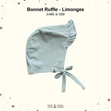 Load image into Gallery viewer, Bonnet Ruffle (0-6M 6-12M)