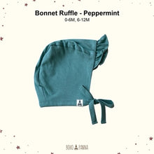 Load image into Gallery viewer, Bonnet Ruffle (0-6M 6-12M)