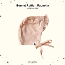 Load image into Gallery viewer, Bonnet Ruffle (0-6M 6-12M)