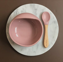 Load image into Gallery viewer, Silicone Suction Bowl and Spoon Set