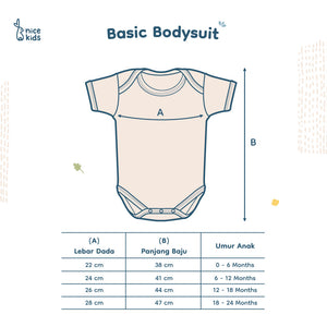 Basic Bodysuit (0-6M 6-12M 12-18M 18-24M)
