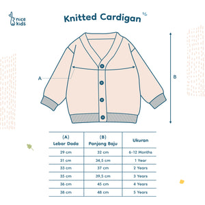 Cardigan Knitted (6-12M 1Y 2Y 3Y)