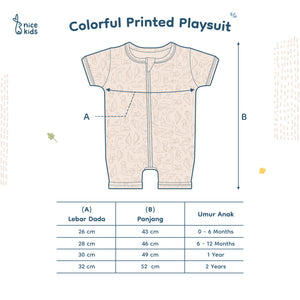 Playsuit Printed (0-6M 6-12M 1Y 2Y)