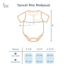 Load image into Gallery viewer, TENCEL Bodysuit Boy (0-3M 3-6M 6-12M)
