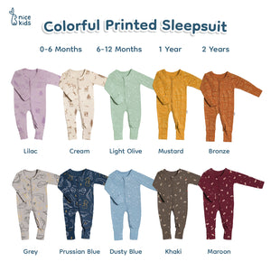Sleepsuit Printed (0-6M 6-12M 1Y 2Y)