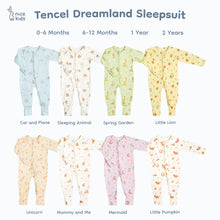 Load image into Gallery viewer, TENCEL Dreamland Sleepsuit (0-6M 6-12M 1Y 2Y)
