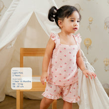Load image into Gallery viewer, Ruffle Tanktop Pointelle Set (2Y 3Y 4Y)
