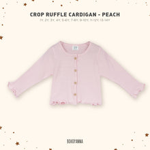 Load image into Gallery viewer, Cardigan Crop Ruffle (1Y 2Y 3Y 4Y 5-6Y 7-8Y 9-10Y)
