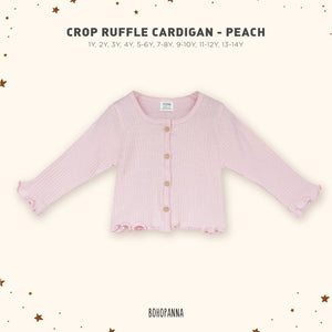 Cardigan Crop Ruffle (1Y 2Y 3Y 4Y 5-6Y 7-8Y 9-10Y)