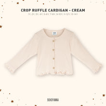 Load image into Gallery viewer, Cardigan Crop Ruffle (1Y 2Y 3Y 4Y 5-6Y 7-8Y 9-10Y)
