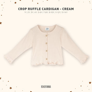 Cardigan Crop Ruffle (1Y 2Y 3Y 4Y 5-6Y 7-8Y 9-10Y)