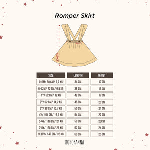 Romper Skirt (6-12M 1Y 2Y)