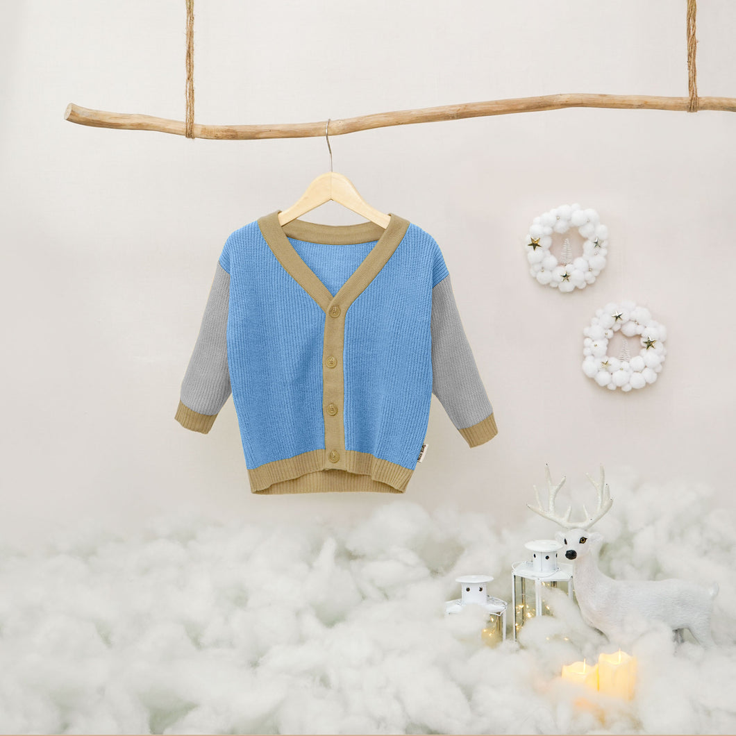 Cardigan Three-Tone (6-12M 1Y 2Y 3Y)