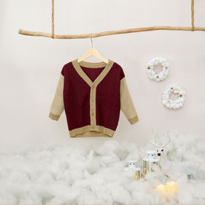 Cardigan Three-Tone (6-12M 1Y 2Y 3Y)