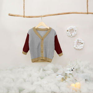 Cardigan Three-Tone (6-12M 1Y 2Y 3Y)