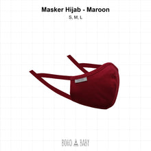 Load image into Gallery viewer, Mask Hijab (adult/ kids)
