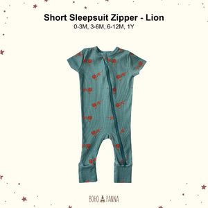 Sleepsuit Zipper Short Sleeve (0-3M 3-6M 6-12M 1Y)
