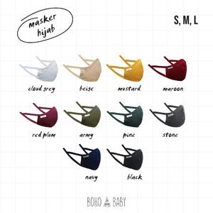 Mask Hijab (adult/ kids)