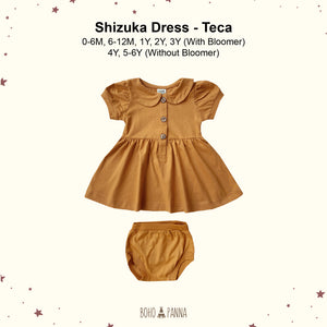 Shizuka Dress (0-6M 6-12M 1Y 2Y 3Y 4Y 5-6Y)