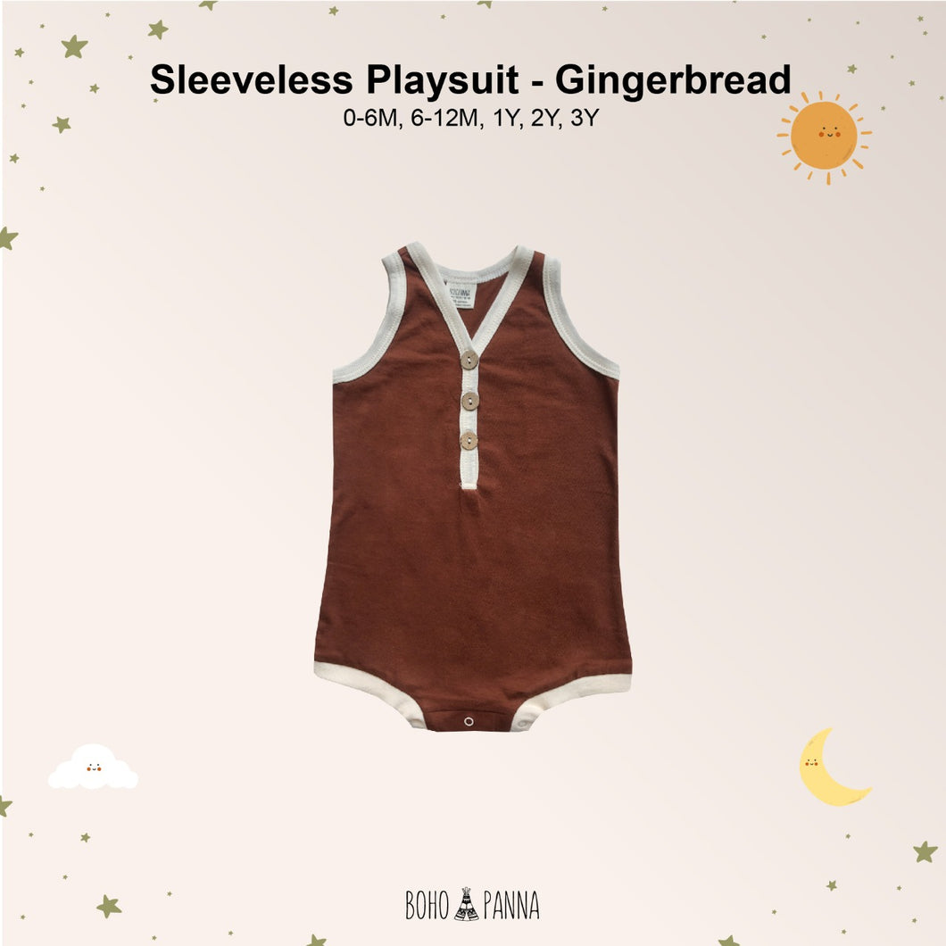 Sleeveless Playsuit (0-6M 6-12M 1Y 2Y 3Y)