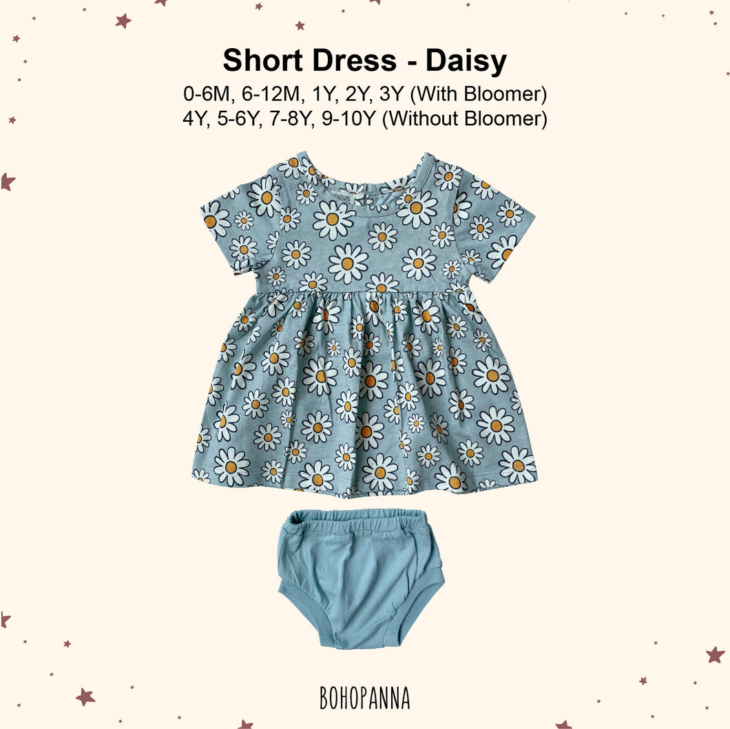 Short Dress - Daisy (6-12M 1Y 2Y 3Y 4Y 5-6Y)