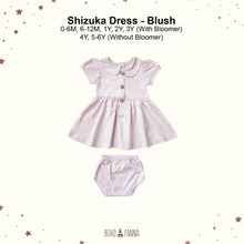 Load image into Gallery viewer, Shizuka Dress (0-6M 6-12M 1Y 2Y 3Y 4Y 5-6Y)
