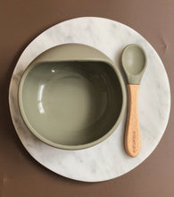 Load image into Gallery viewer, Silicone Suction Bowl and Spoon Set
